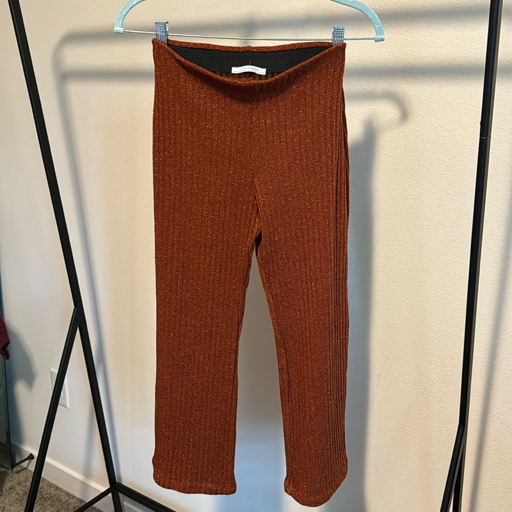 Zara wide leg knit pants